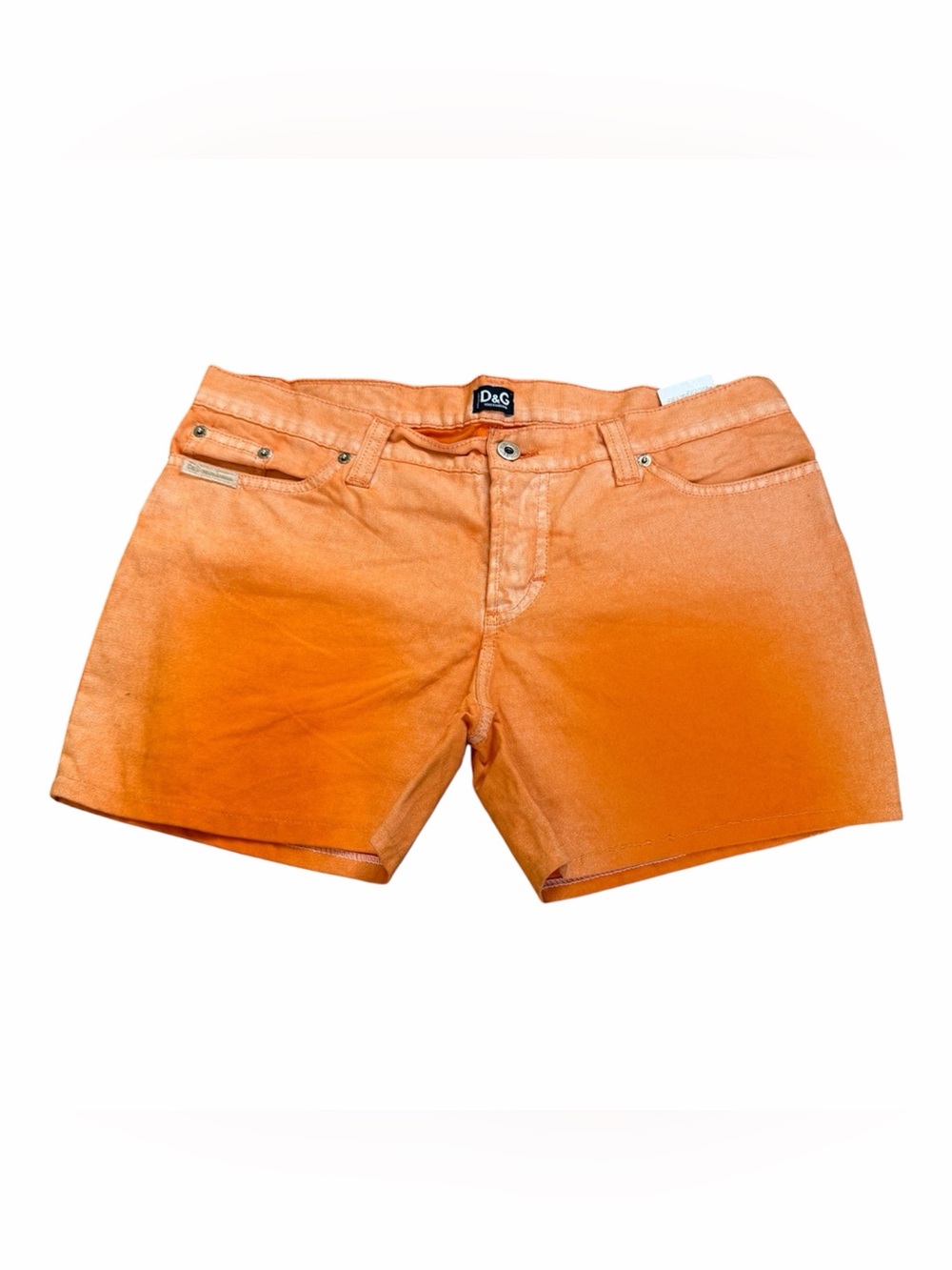 Dolce and Cabana High Rise Ombre Orange Denim Shorts - Picture 1 of 4